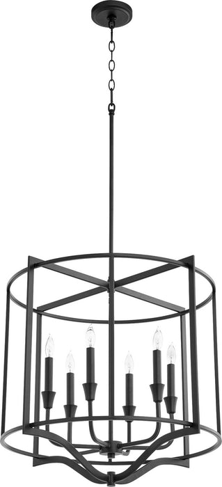 Quorum 6414-6-69 Six Light Nook, Textured Black