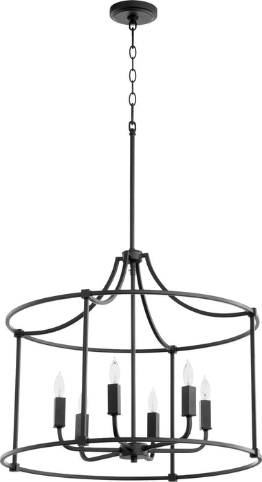 Quorum 646-6-69 Six Light Nook, Textured Black