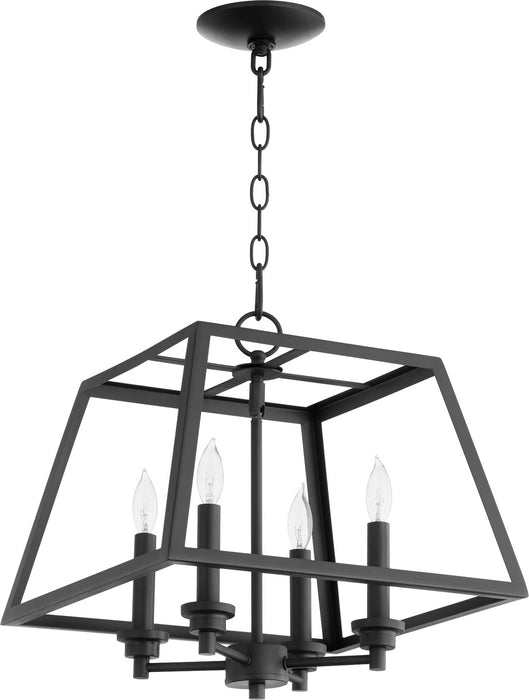 Quorum 675-4-69 Four Light Pendant, Textured Black