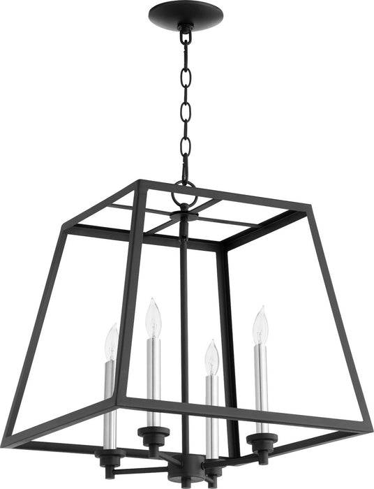 Quorum 676-4-69 Four Light Pendant, Textured Black