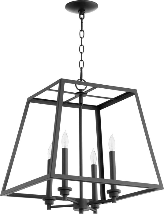 Quorum 676-4-69 Four Light Pendant, Textured Black