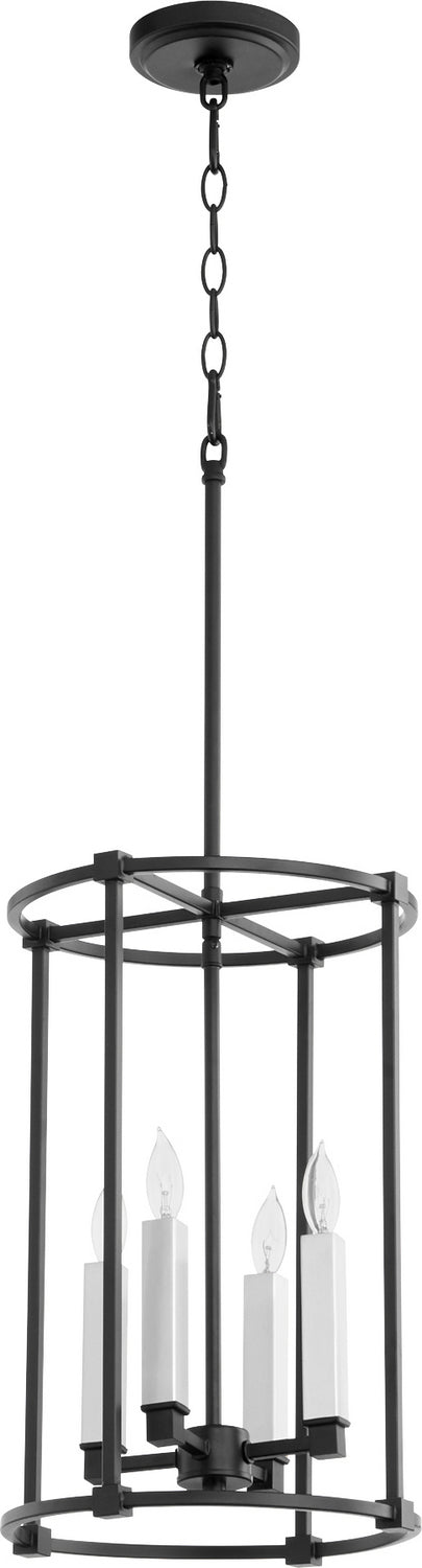 Quorum 686-4-69 Four Light Entry Pendant, Textured Black