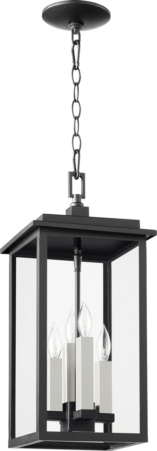Quorum 7028-4-69 Four Light Pendant, Textured Black