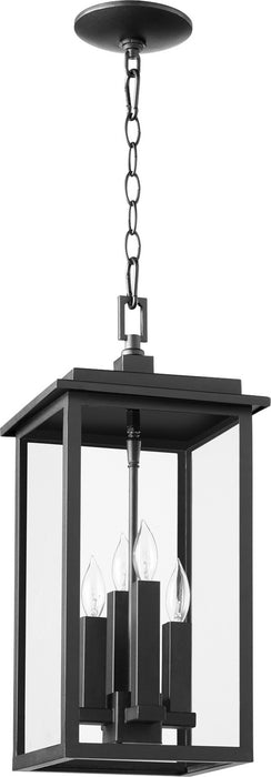 Quorum 7028-4-69 Four Light Pendant, Textured Black