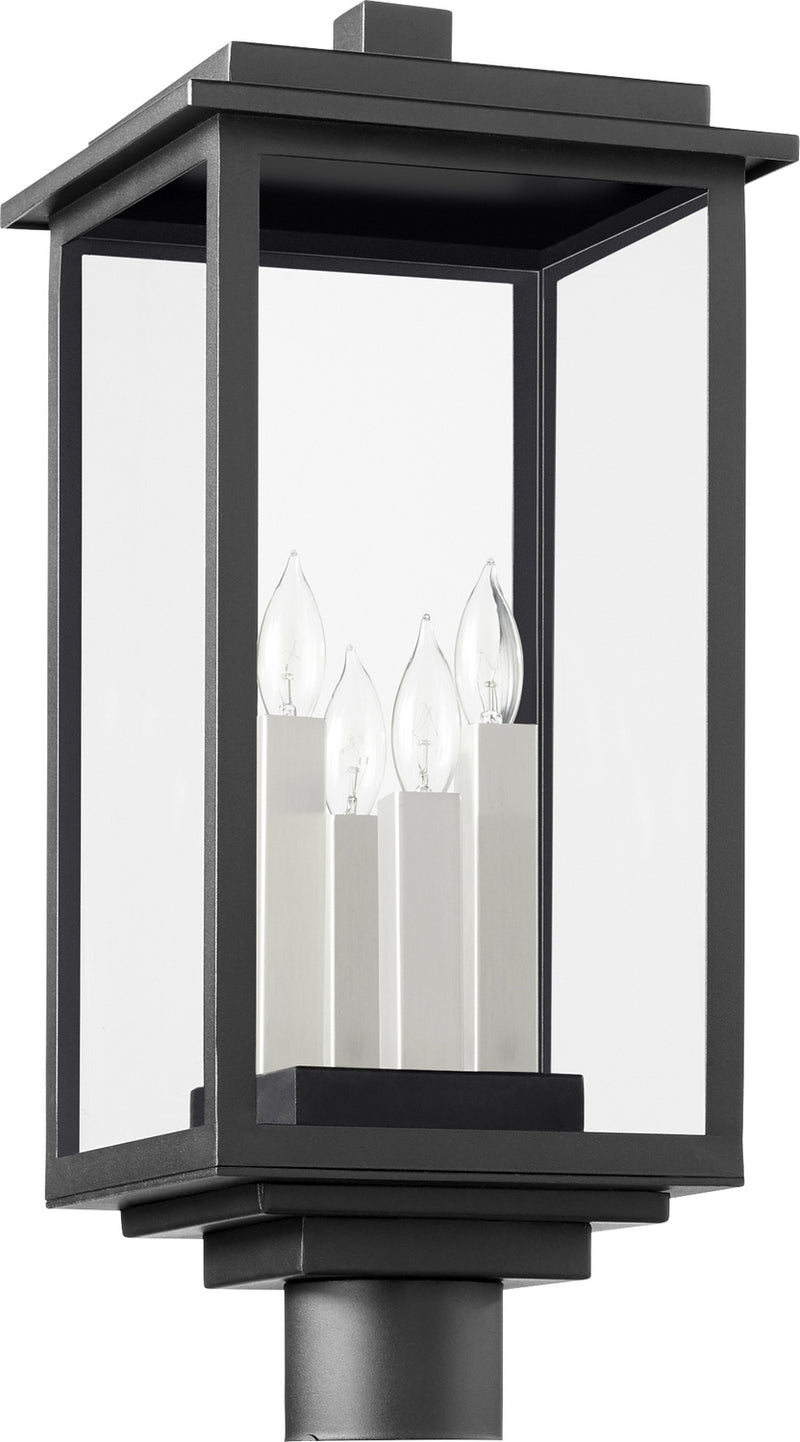 Quorum 7029-4-69 Four Light Post Mount, Textured Black