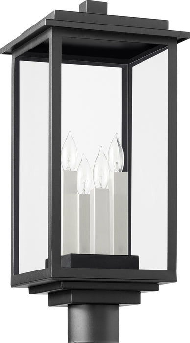 Quorum 7029-4-69 Four Light Post Mount, Textured Black