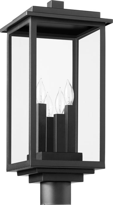 Quorum 7029-4-69 Four Light Post Mount, Textured Black