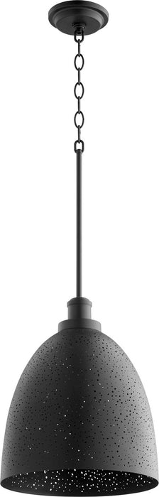Quorum 8827-69 One Light Pendant, Textured Black