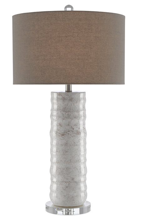 Currey and Company 6000-0432 One Light Table Lamp, Ivory/Taupe