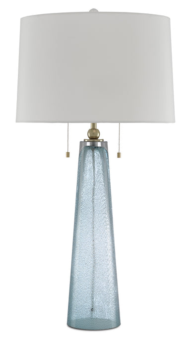 Currey and Company 6000-0498 Two Light Table Lamp, Blue