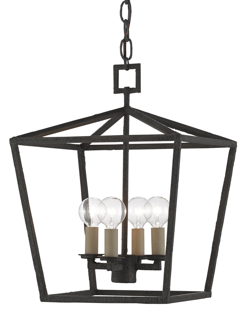 Currey and Company 9000-0456 Four Light Lantern, MolÃ© Black