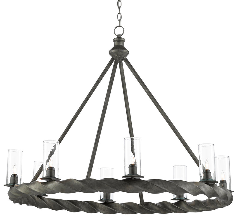 Currey and Company 9000-0511 Eight Light Chandelier, Light MolÃ©