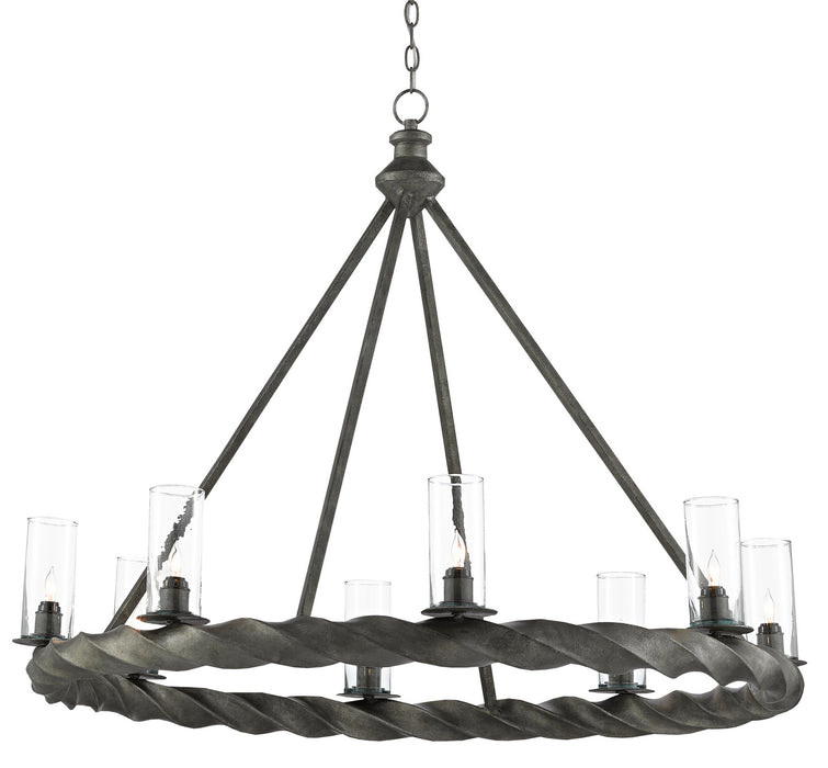 Currey and Company 9000-0511 Eight Light Chandelier, Light MolÃ©