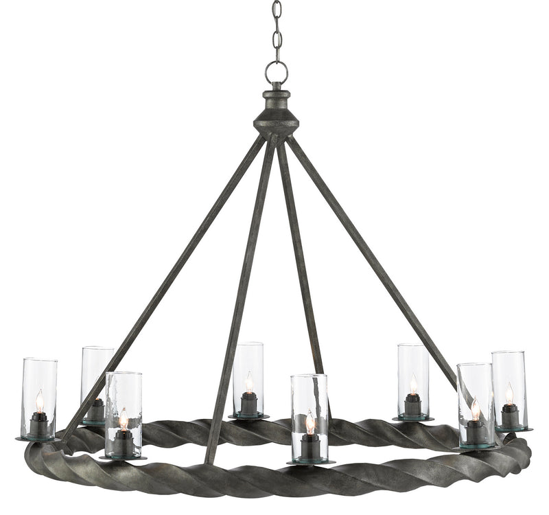Currey and Company 9000-0511 Eight Light Chandelier, Light MolÃ©