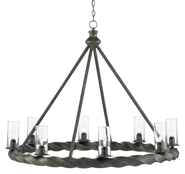 Currey and Company 9000-0511 Eight Light Chandelier, Light MolÃ©