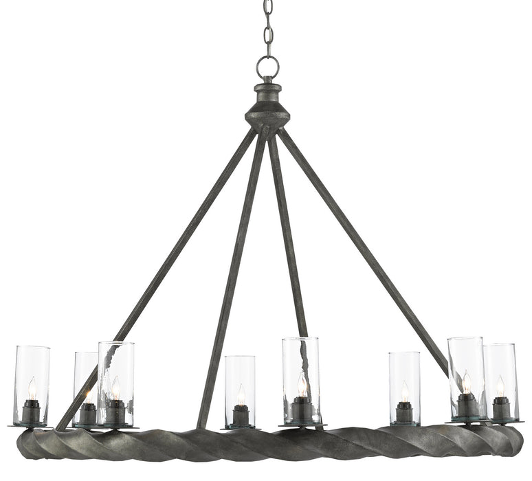 Currey and Company 9000-0511 Eight Light Chandelier, Light MolÃ©