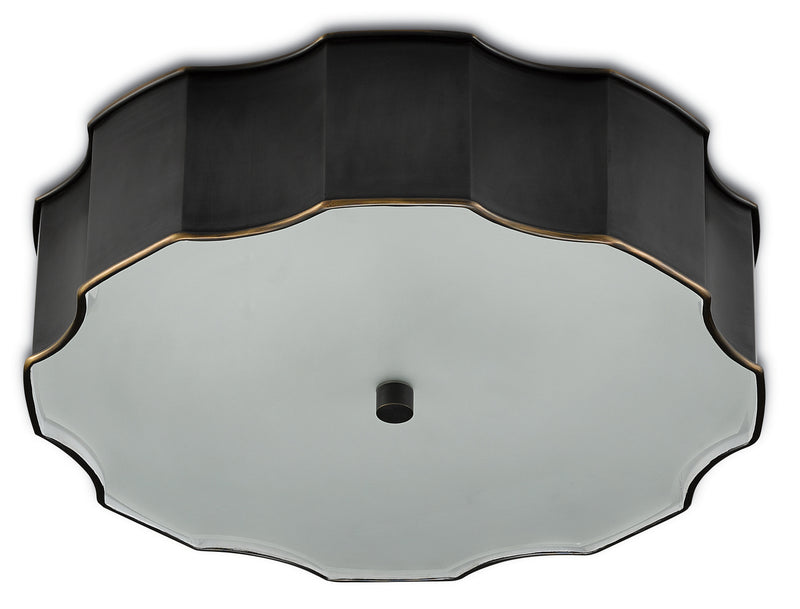 Currey and Company 9999-0046 LED Flush Mount, Oil Rubbed Bronze