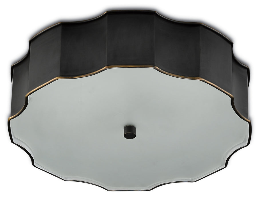 Currey and Company 9999-0046 LED Flush Mount, Oil Rubbed Bronze