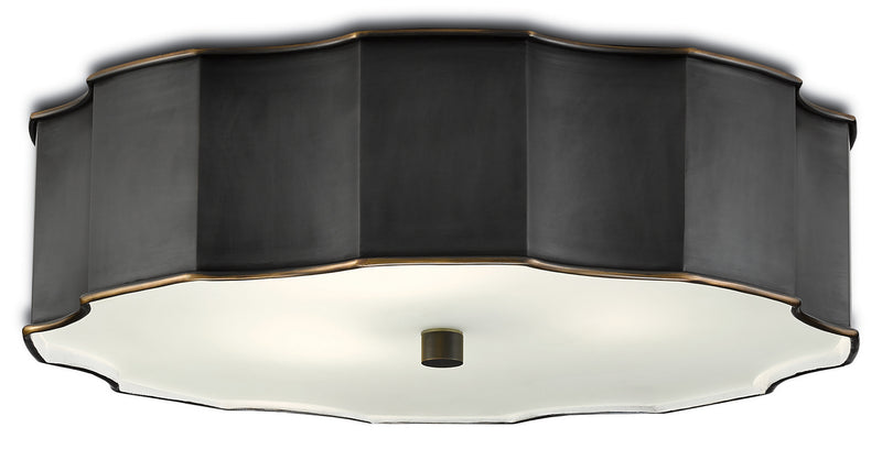 Currey and Company 9999-0046 LED Flush Mount, Oil Rubbed Bronze