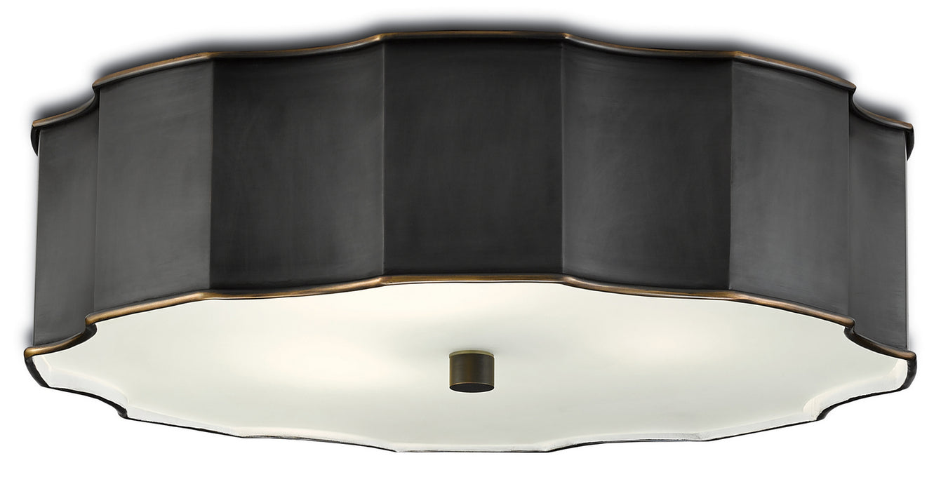 Currey and Company 9999-0046 LED Flush Mount, Oil Rubbed Bronze