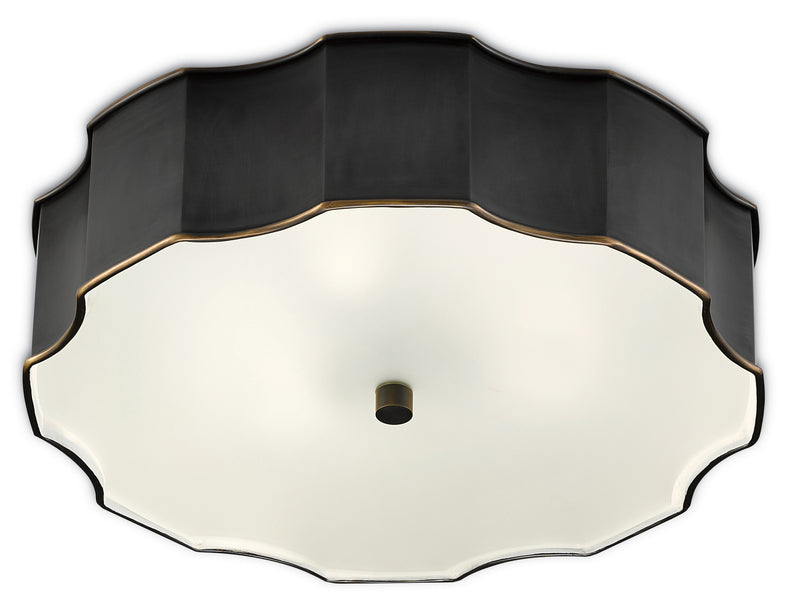 Currey and Company 9999-0046 LED Flush Mount, Oil Rubbed Bronze
