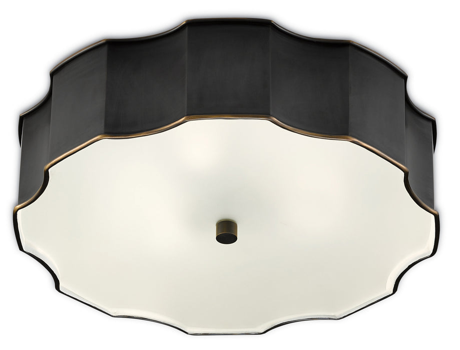 Currey and Company 9999-0046 LED Flush Mount, Oil Rubbed Bronze