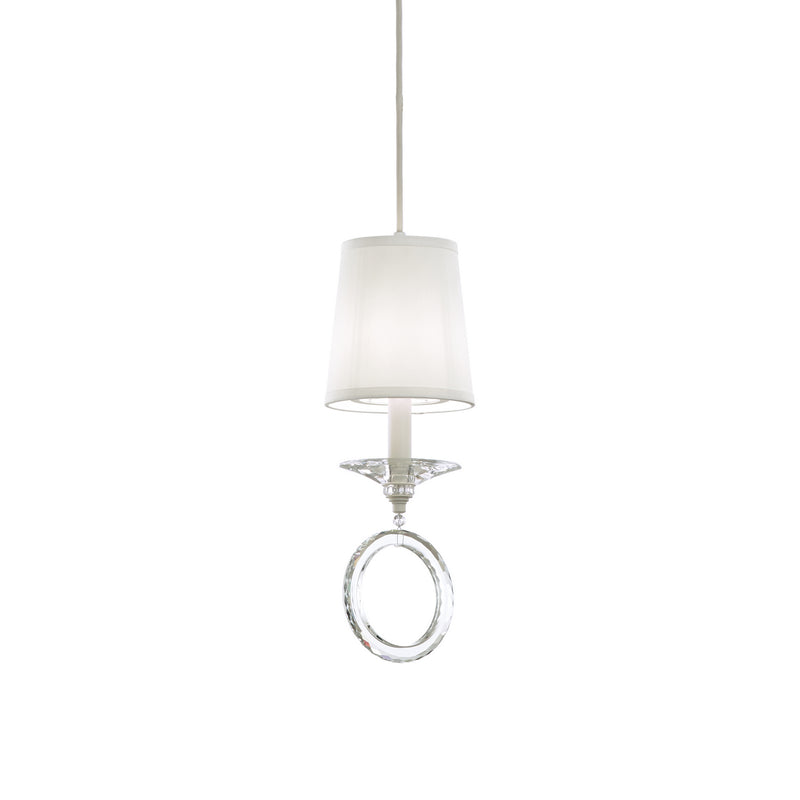Schonbek MA1003N-06O One Light Mini Pendant, White