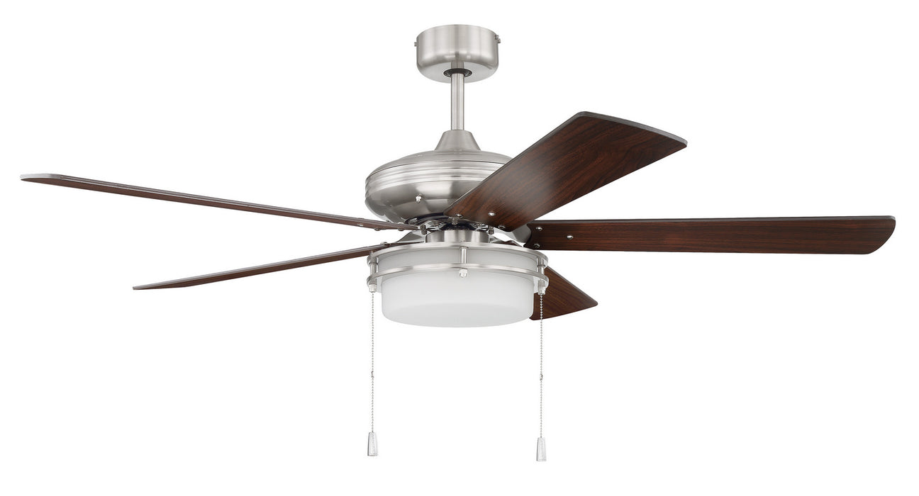 Craftmade STO52BNK5 52"Ceiling Fan, Brushed Polished Nickel