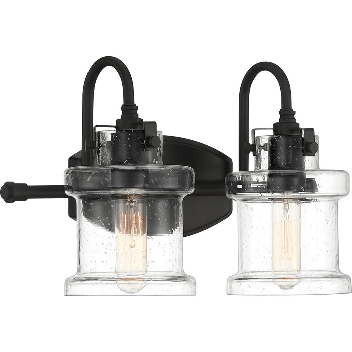 Quoizel DNY8602EK Two Light Bath Fixture, Earth Black