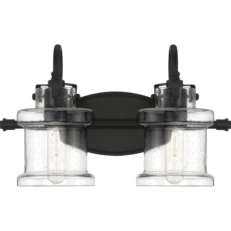 Quoizel DNY8602EK Two Light Bath Fixture, Earth Black