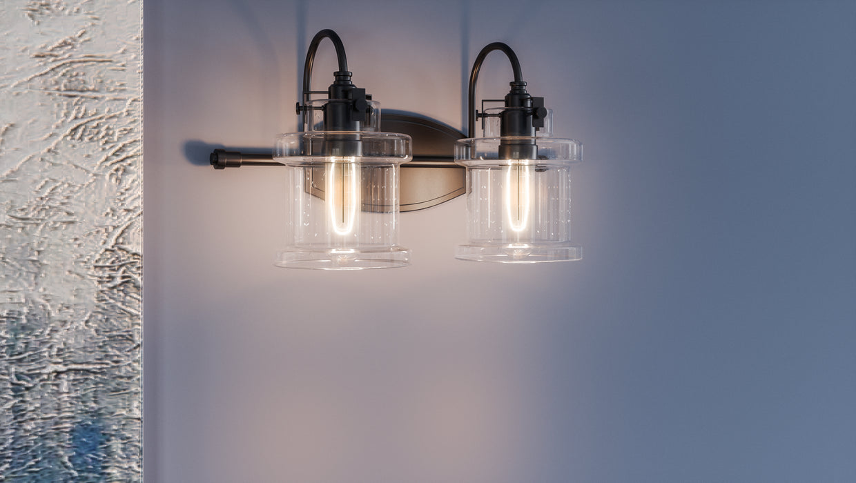 Quoizel DNY8602EK Two Light Bath Fixture, Earth Black
