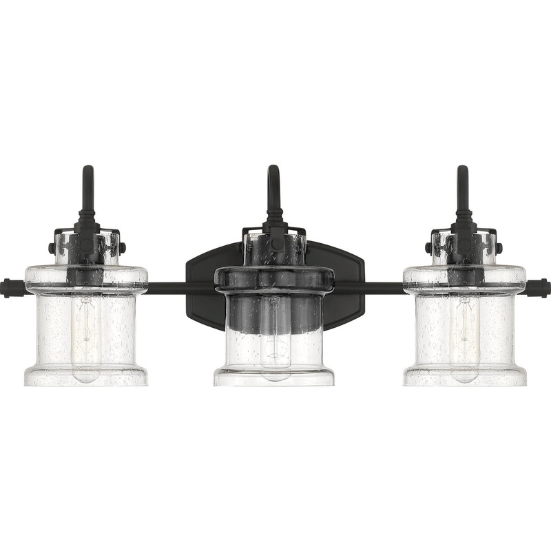Quoizel DNY8603EK Three Light Bath Fixture, Earth Black