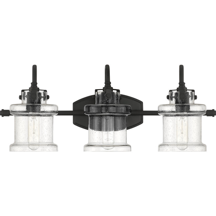 Quoizel DNY8603EK Three Light Bath Fixture, Earth Black