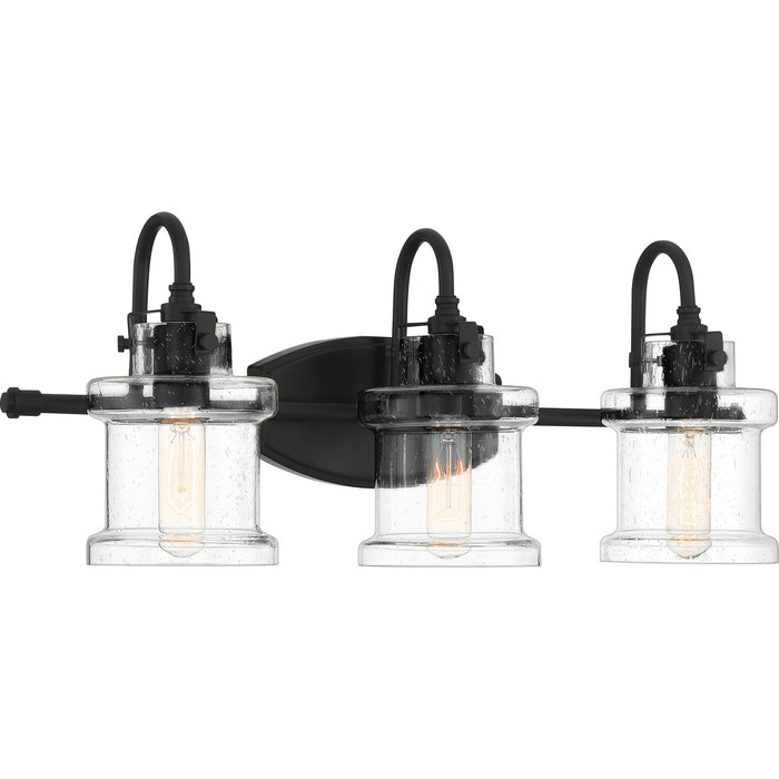 Quoizel DNY8603EK Three Light Bath Fixture, Earth Black