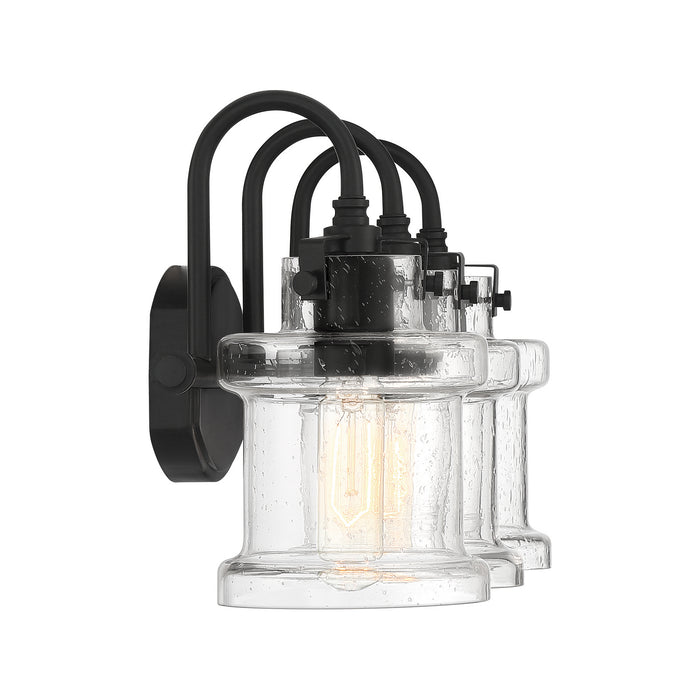 Quoizel DNY8603EK Three Light Bath Fixture, Earth Black