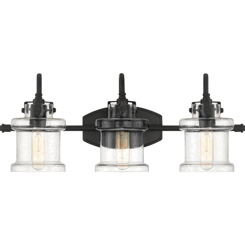 Quoizel DNY8603EK Three Light Bath Fixture, Earth Black