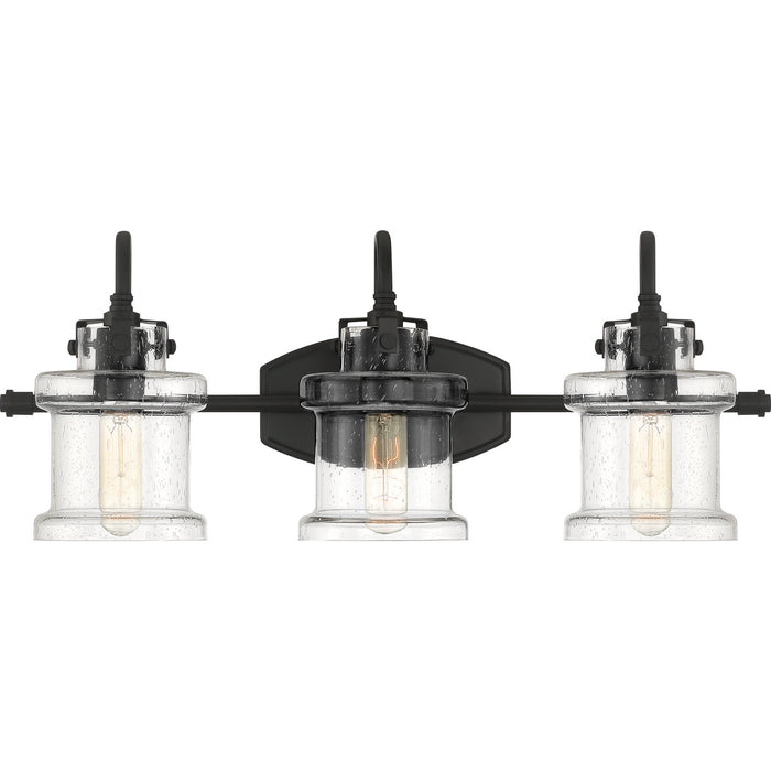 Quoizel DNY8603EK Three Light Bath Fixture, Earth Black