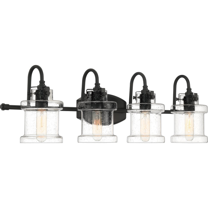 Quoizel DNY8604EK Four Light Bath Fixture, Earth Black