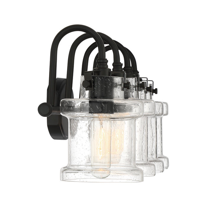 Quoizel DNY8604EK Four Light Bath Fixture, Earth Black