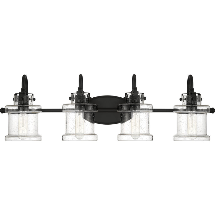 Quoizel DNY8604EK Four Light Bath Fixture, Earth Black