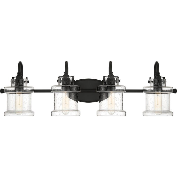 Quoizel DNY8604EK Four Light Bath Fixture, Earth Black