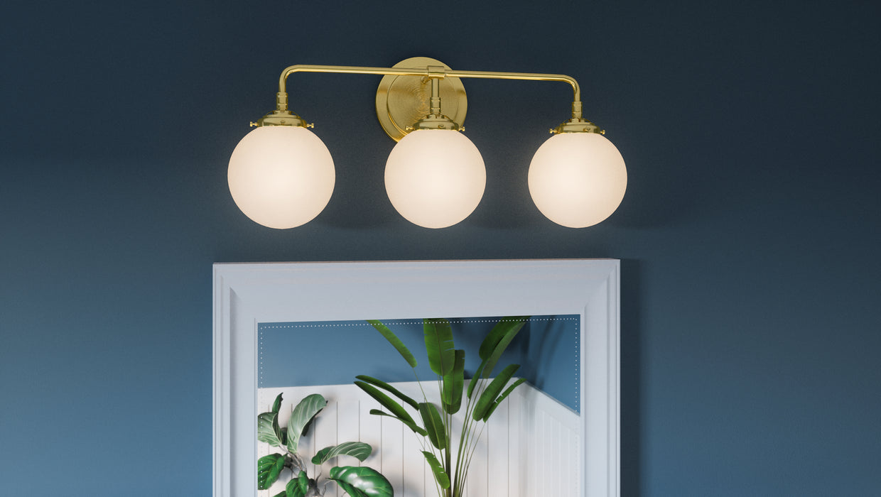 Quoizel LRY8624Y Three Light Bath, Satin Brass