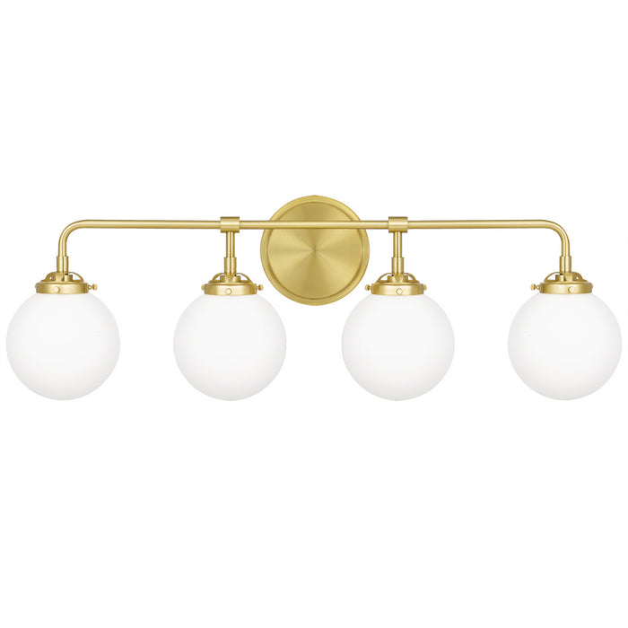 Quoizel LRY8632Y Four Light Bath, Satin Brass