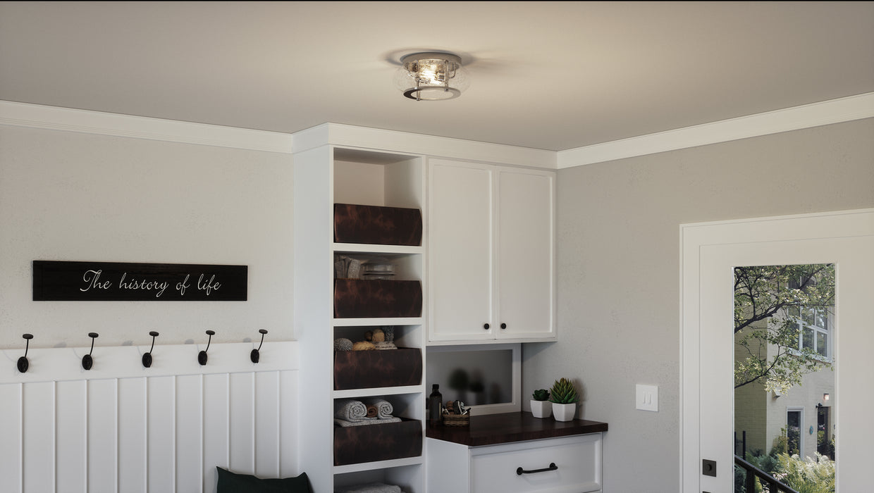 Quoizel TRG1612BN Two Light Flush Mount, Brushed Nickel