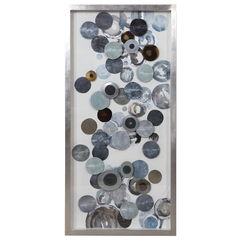 Uttermost 04205 Shadow Box, Silver, Brown, Blue, And Green