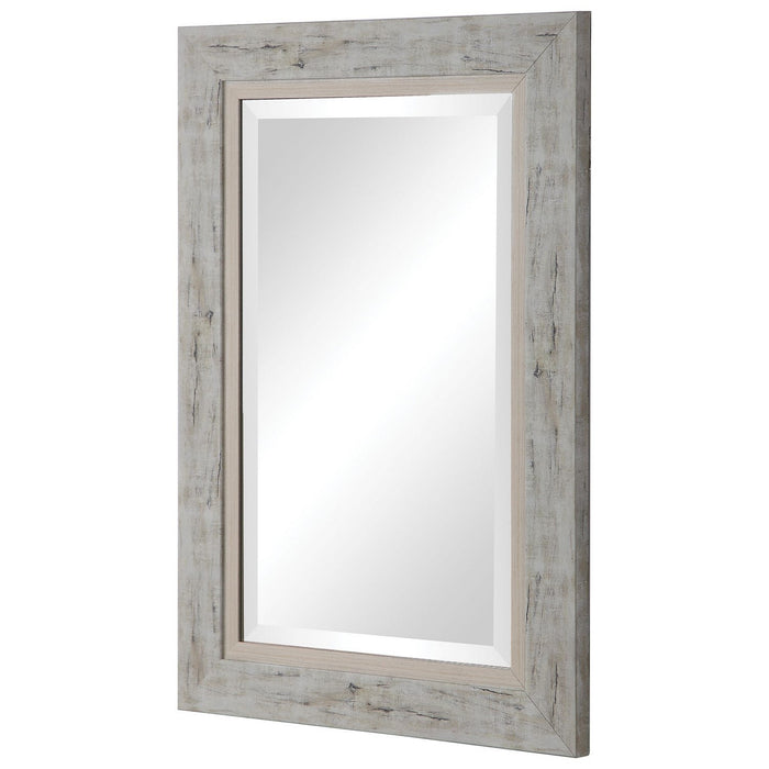 Uttermost 09545 Mirror, Light Gray, Ivory, And Charcoal