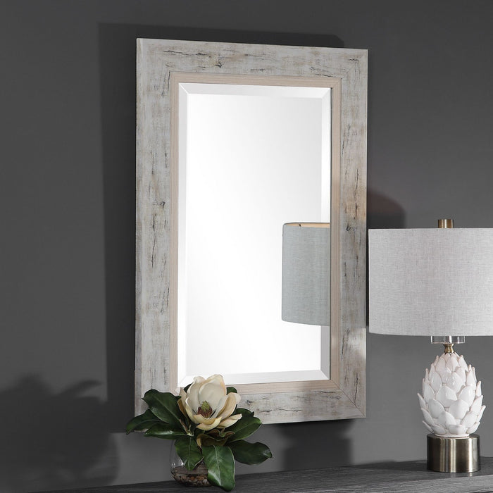 Uttermost 09545 Mirror, Light Gray, Ivory, And Charcoal