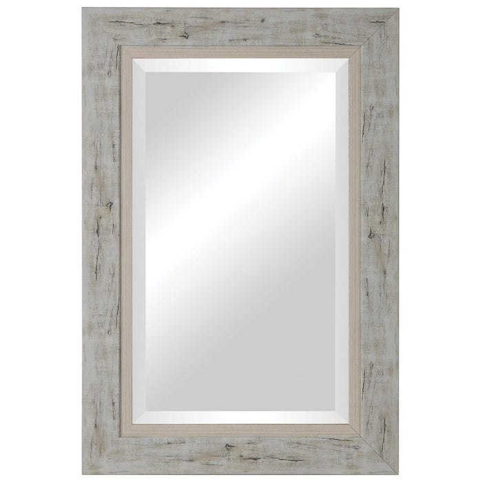 Uttermost 09545 Mirror, Light Gray, Ivory, And Charcoal
