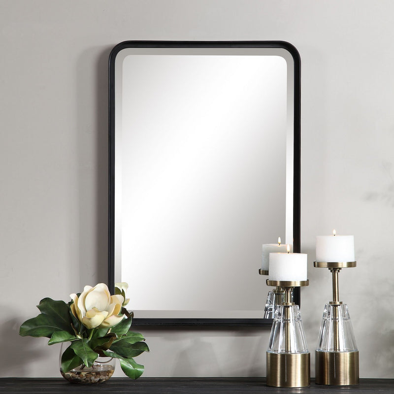 Uttermost 09573 Mirror, Matte Black