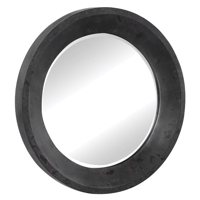 Uttermost 09589 Mirror, Dark Gray, Silver, Charcoal, And Rust